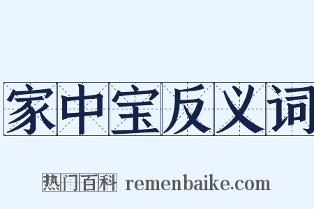 家中宝反义词是什么意思的图片